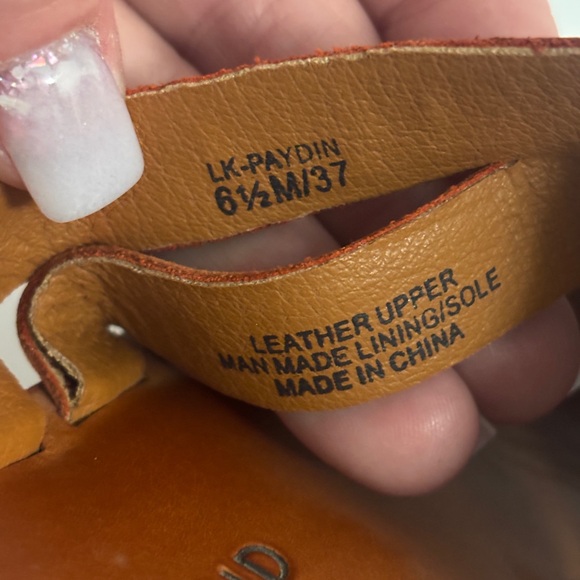 Lucky Brand Women's Brown Multi-Strap Platform Mules size 6.5 - Picture 6 of 7